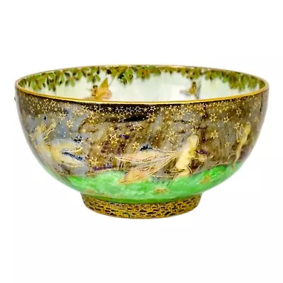 Buy Antique Art Deco Daisy Makeig Jones “Leapfrogging Elves” Fairyland Lustre Bowl • 169£