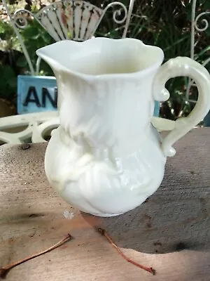 Buy Vintage Belleek Yellow Bow & Ribbon Jug 6th Mark • 9.99£