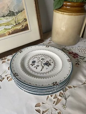 Buy VGC Vintage Royal Doulton Old Colony Salad Plates/Blue Floral Salad Plates • 9£