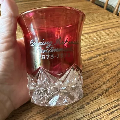 Buy Duncan Miller Ruby Flash Glass Corning Arkansas Centennial 3.8”EUC • 13.98£