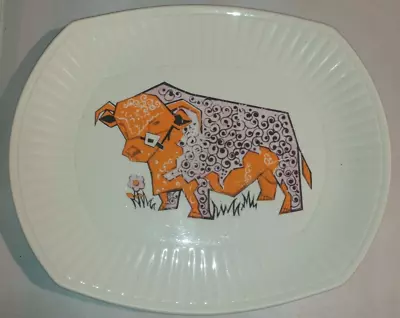 Buy 3Beefeater Ironstone Vintage Cow Steak Plates (See Pictures) • 20£