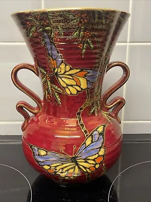 Buy Vintage Crown Devon Fieldings Lustre Two Handled Vase • 20£