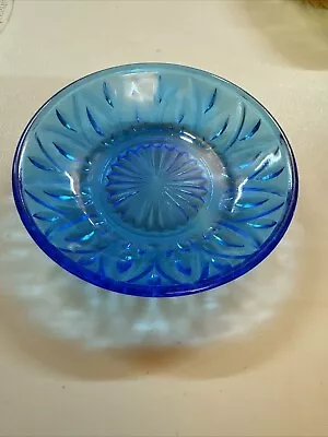 Buy Vintage Hazel Atlas Cobalt Blue Glass Dish 5” Trinket Bowl • 13.98£