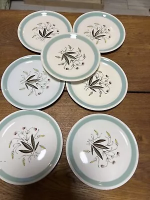 Buy 7 X Vintage Alfred Meakin England Hedgerow Design Floral Side Plate / Tea Plates • 19.99£