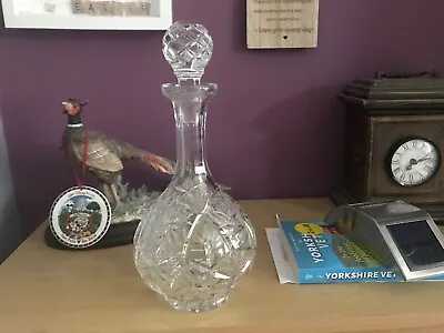 Buy Cut Glass Lead Crystal Decanter • 20£