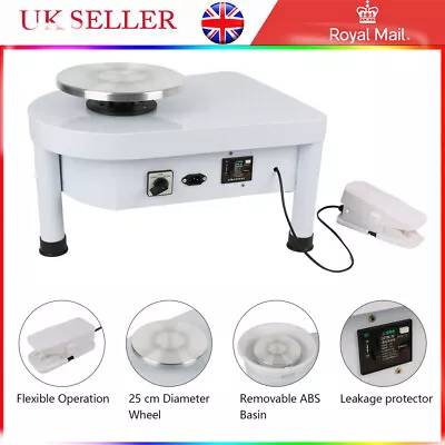 Buy 25cm Electric Ceramic Making Machine DIY Pottery Wheel Potter Clay Mould Craft • 140.89£