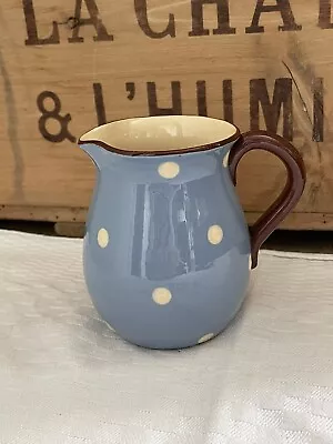 Buy A Vintage Babbacombe Blue Spot Torquay Pottery Jug Good Cond 9cm • 3.99£