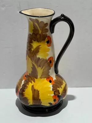 Buy Vintage Art Deco 1930's Decorative Hand Painted Jug Vase By Hancocks Ivory Wear • 14.95£