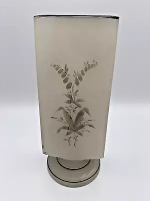 Buy Victorian Candle Holder Painted Frosted Glass Gold Foil Accent Antique 1800's • 88.07£