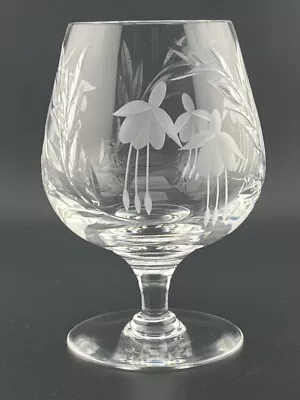 Buy Beautiful Stuart Crystal Cut Glass Brandy Glass Cascade Fuchsia Pattern • 9.99£