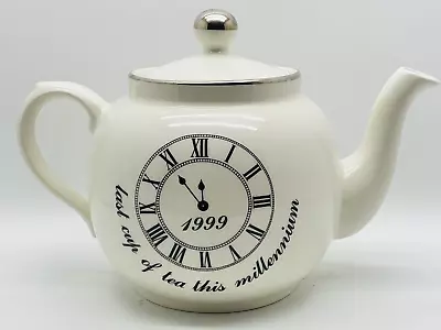 Buy Price Kensington Potteries Tea Pot MADE IN ENGLAND With Millennium Clock On It • 37.23£