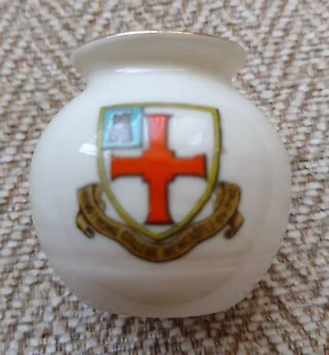 Buy Goss Crested China Glastonbury Vase Rare Crest Armstrong College Newcastle-Tyne • 6£