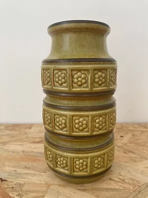 Buy Vintage West German Vase - 268-18 Brown Tundra Classic Pattern Scheurich • 29.95£
