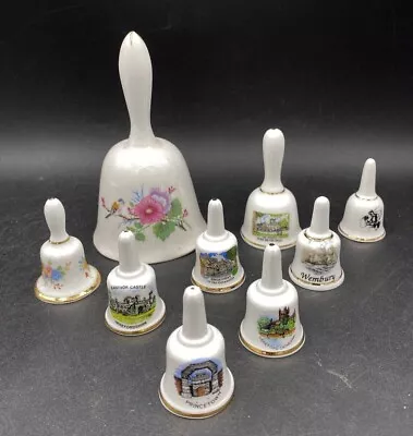 Buy China Bells Bone China Porcelain Job Lot X 9 All Working Collectable Miniatures • 17.47£