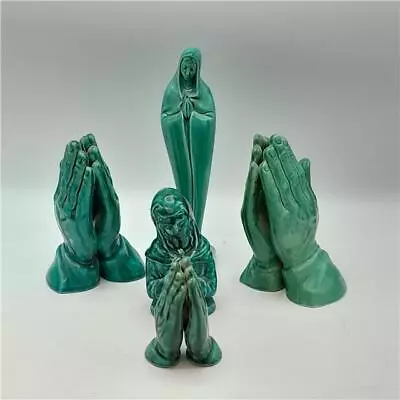 Buy 5 X Turquoise Figures- Anglia Pottery & Maple Leaf Pottery - Praying Hands  • 12£