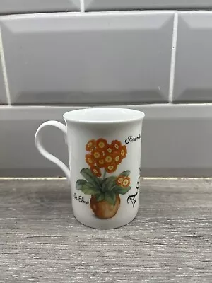 Buy Crown Trent China Limited Made In England Fine Bone China Orange Flowers Mug • 3.50£