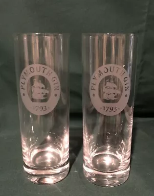 Buy Plymouth Gin Long Glass X 2 Dartington Glass • 20£