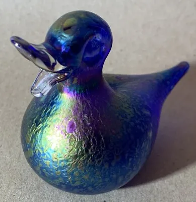 Buy Heron Glass Iridescent Art Glass Duck Ornament • 14£