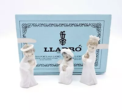 Buy Lladro 5729 3 Kings Nativity Christmas Ornaments Set Of 3 Porcelain In Box  • 37.23£