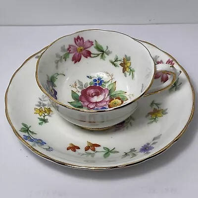 Buy Tuscan Fine Bone China Floral Bouquet Demitasse Cup & Saucer Made In England • 11.20£