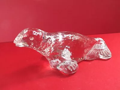Buy Swedish Pukeberg Glass Seal / Sea Lion Paperweight/Sculpture • 19.99£