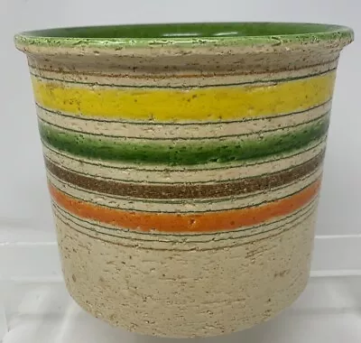 Buy Vintage MCM Aldo Londi Bitossi Rosenthal Netter Pottery Striped Planter Vase • 46.59£