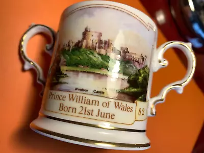 Buy Commentrative Loving Cup For The Birth Of Prince William 1982 In Bone China 6 Cm • 8.50£