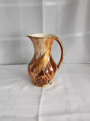 Buy Oldcourt Ware Handpainted Pitcher England Gold Brown's Ceramic  • 14.91£