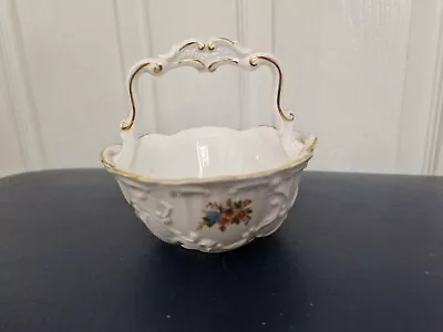 Buy Queen's Fine Bone China England Rosina China Co Ltd White Basket Sweet Dish  • 14£