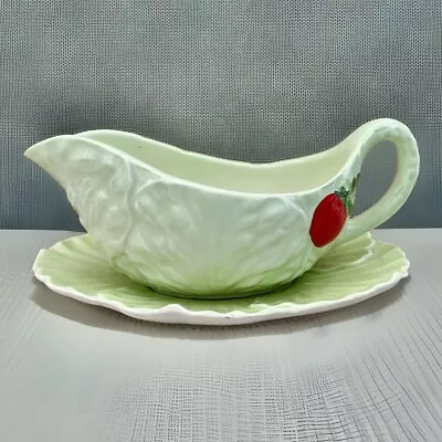 Buy Carletonware Ceramics Lettuce Sauce Boat And Saucer Collectable Crockery • 9£