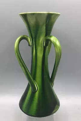 Buy Art Nouveau British Art Pottery Three Handled Vase, Linthorpe / Bretby Style • 75£