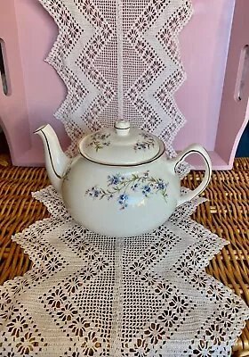 Buy Duchess Tranquility Forget Me Not  Vintage Bone China Tea Pot • 29.99£
