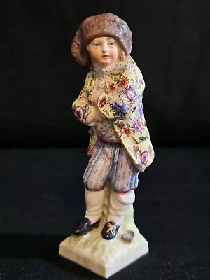 Buy A 19thC KPM Berlin Porcelain Figurine Of A Young Boy, Hand Painted • 18£