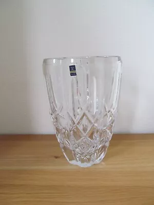 Buy Large Vintage Gleneagles Lead Crystal Hand Cut Glass Vase Made In Scotland • 18£