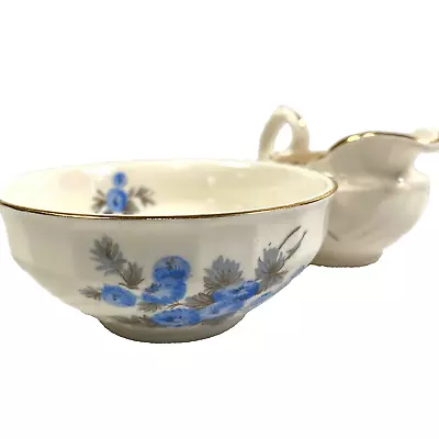 Buy VTG Burleigh Ware Blue Cornflower Milk Jug And Sugar Bowl Staffordshire England • 8.99£