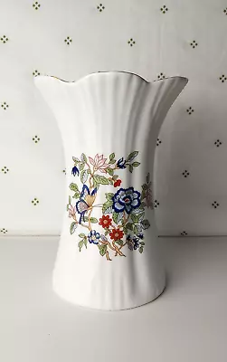 Buy Vintage Royal Tara Harmony Floral & Butterfly Bone China Vase 7.5  • 8£