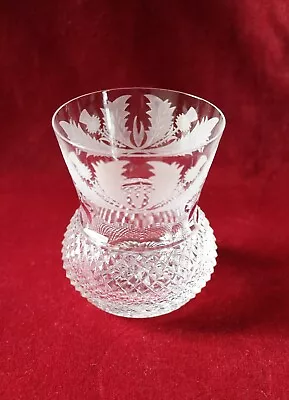 Buy Edinburgh Crystal Thistle Pattern - Whisky Glass - Signed • 60£