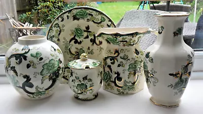 Buy Mason's Patent Ironstone China. Chartreuse Pattern, Collection Of 5 Items • 42£
