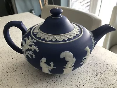 Buy Jasper Wedgewood Colbalt Blue Teapot • 40£
