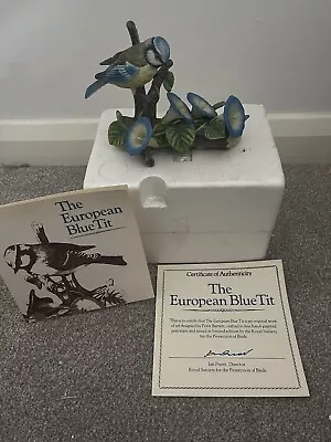 Buy Franklin Porcelain ‘The European Blue Tit’ By Peter Barrett • 65£