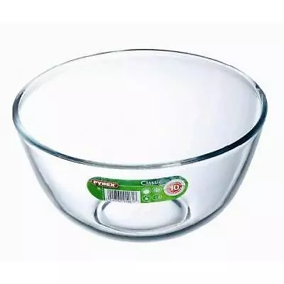 Buy Pyrex Classic Round Shaped Glass Mixing Bowl Clear 3Ltr D 24cm 181B000 • 9.21£
