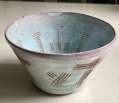 Buy Edith Brack Incised Bowl Studio Art Pottery Scandi Design Danish 1960s • 35£