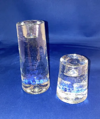 Buy Pottery Barn Taper Glass Cylinder Shape Candle Holders Set Of Two. • 16.77£