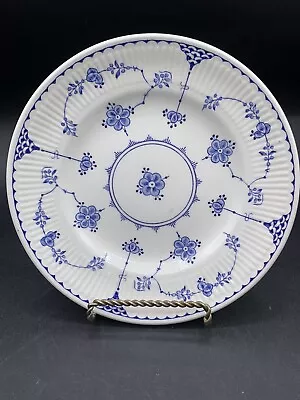 Buy Fantastic FURNIVALS  Denmark Blue Bone China Dinner Plate Made In England • 17.70£