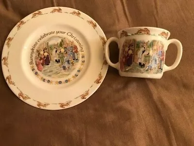 Buy Bunnykins Christening Plate And Mug   • 13£