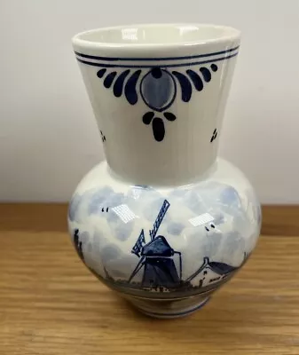 Buy DELFTWARE Blue & White 12cm X 6.0 Cm Hand Painted Vintage Posey Vase Holland • 9.50£
