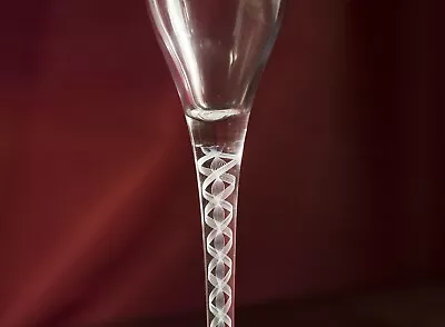 Buy Art Deco Opaque Ribbon Twist Champagne Flutes, 20 Century Glass, • 50£