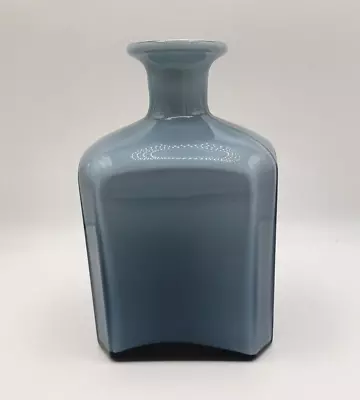 Buy Vintage  Blue / Gray Glass Bottle Vase - Mint • 49.95£