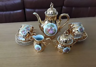 Buy Bondware 15 Piece   Coffee Set Vintage Fine China Porcelain Gold • 30£