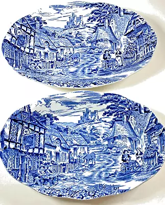 Buy Super Sale Offer: Pair Of ENOCH WEDGWOOD  Old English Village  SIDE DISHES • 12.95£